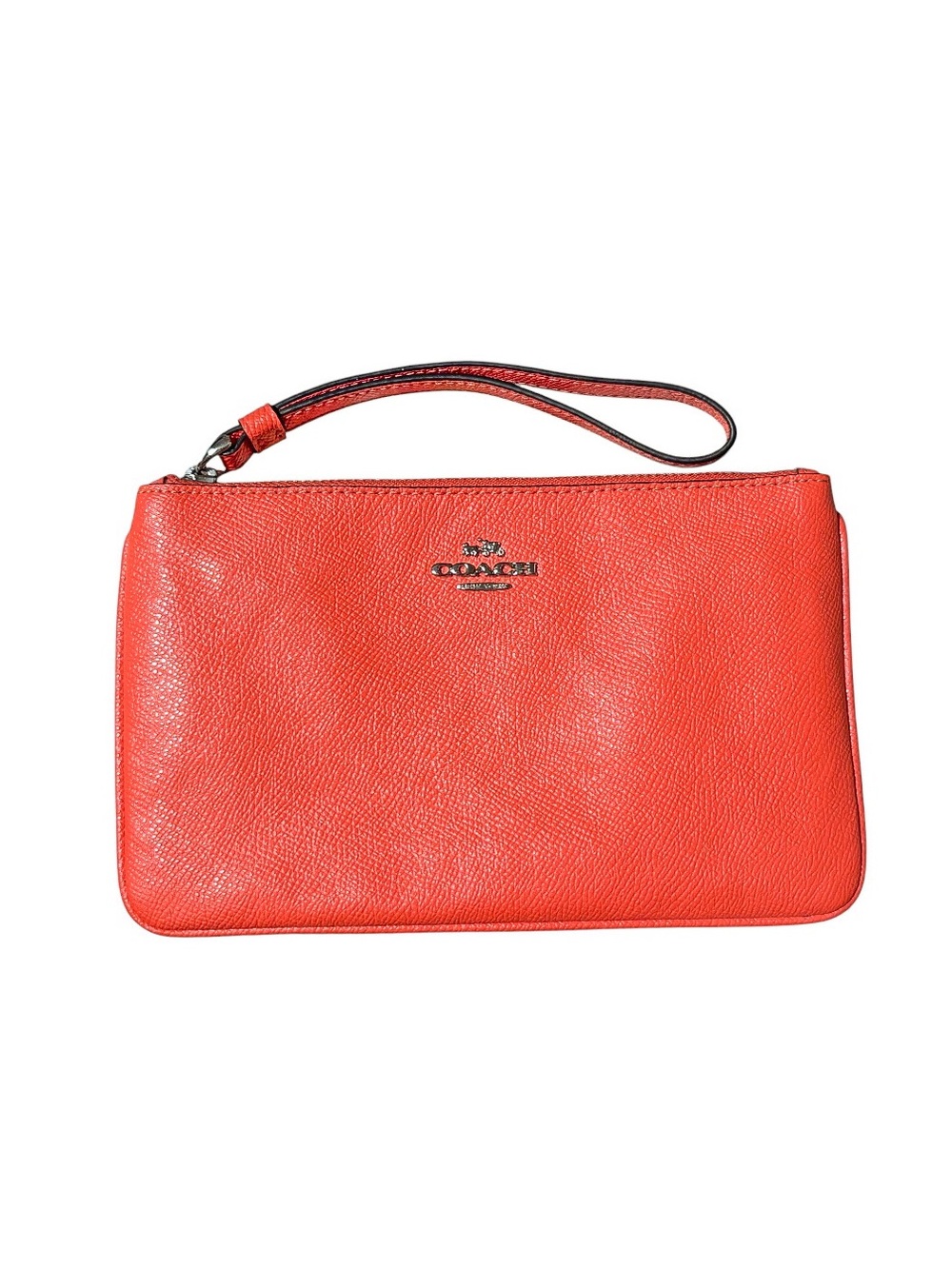 Coach Pebbled Leather Wristlet